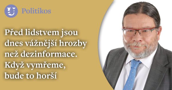 Alexandr Vondra /ODS/ 2. díl: Před lidstvem jsou dnes vážnější hrozby než dezinformace. Když vymřeme, bude to horší